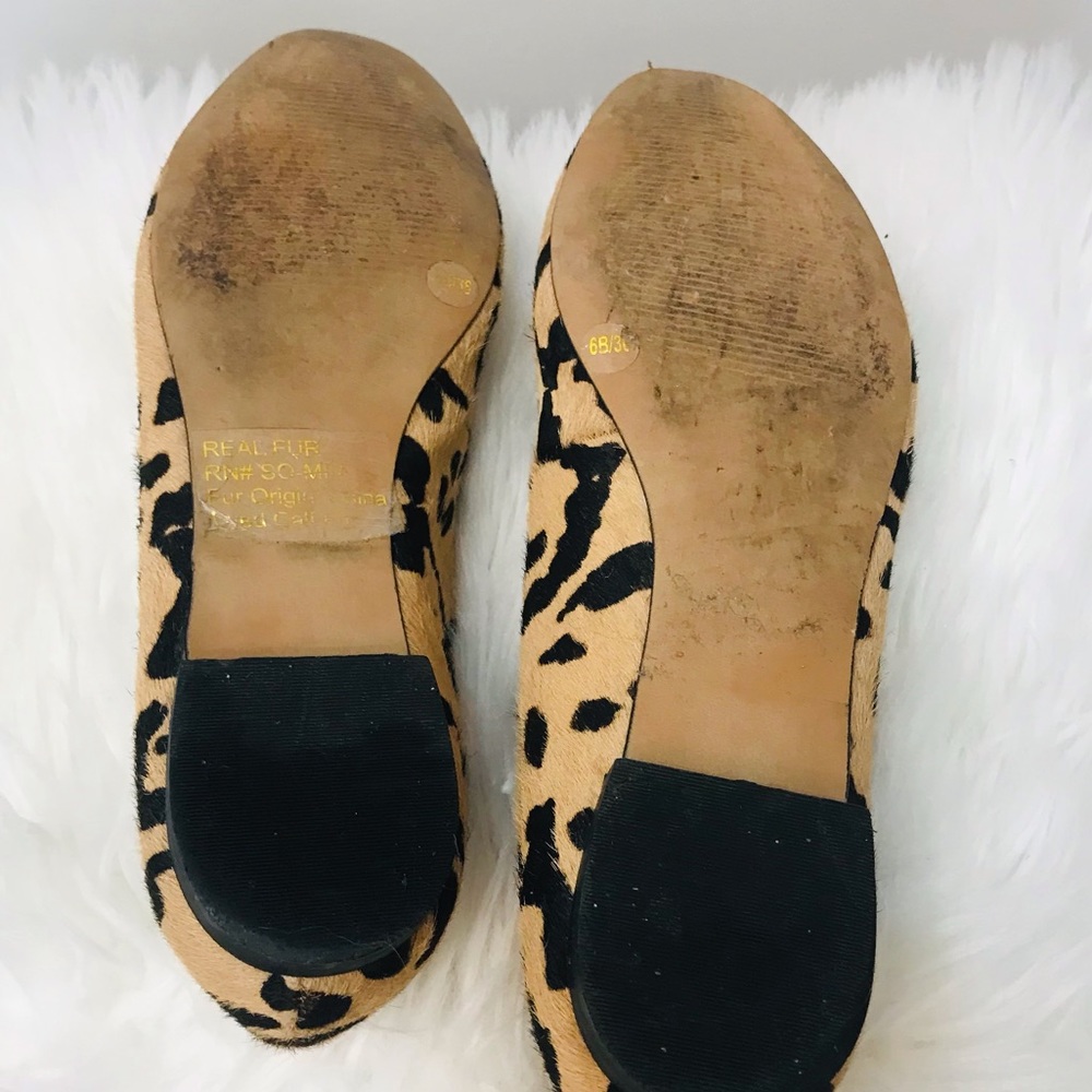 Sole society leopard loafer flats sz 6 - Picture 6 of 12